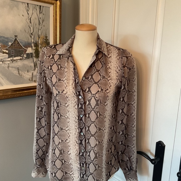 Zara snake print blouse size small - Picture 2 of 4